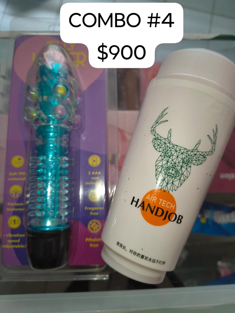 COMBO #4 DILDO DE PILA Y VASO MASTURBADOR ANAL