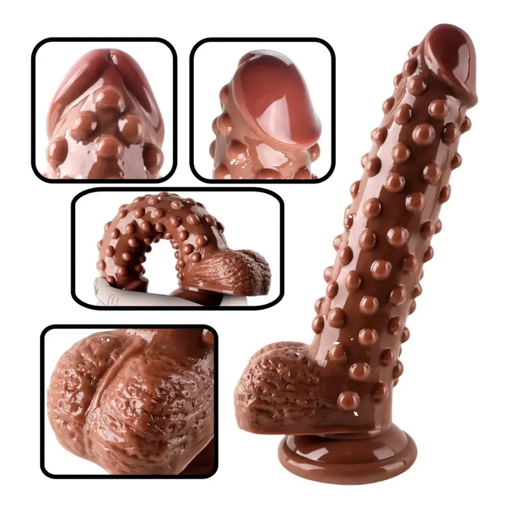 Dildo Monster Hiperrealista Con Textura Anatómica Ventosa 3d