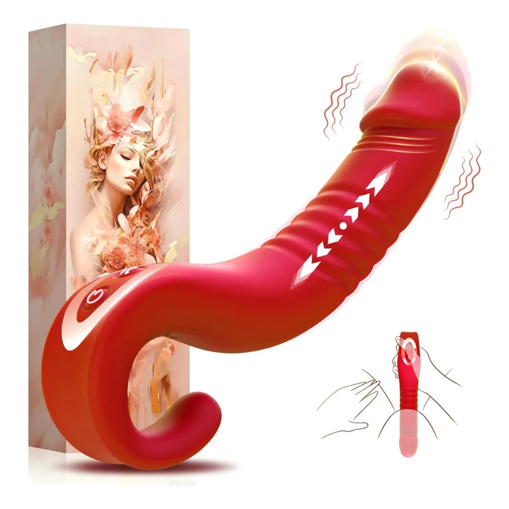 Consolador Vibrador Telescópico Estimulador Punto G 10 Modos