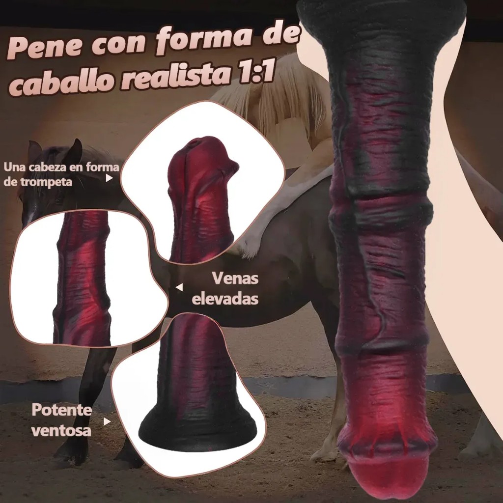 Consolador Dildo Realista Pene Suave Silicona Con Ventosa