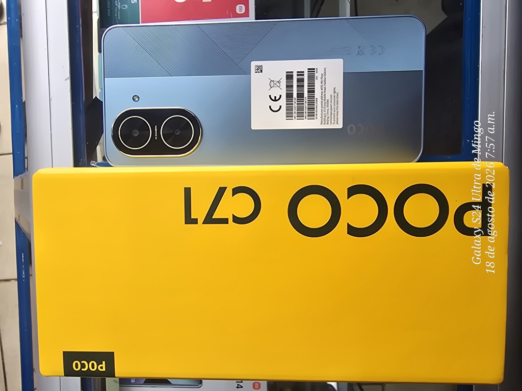 TELEFONO SMARTPHONE XIAOMI POCO C71 LIB DUAL CELESTE 64×3+3