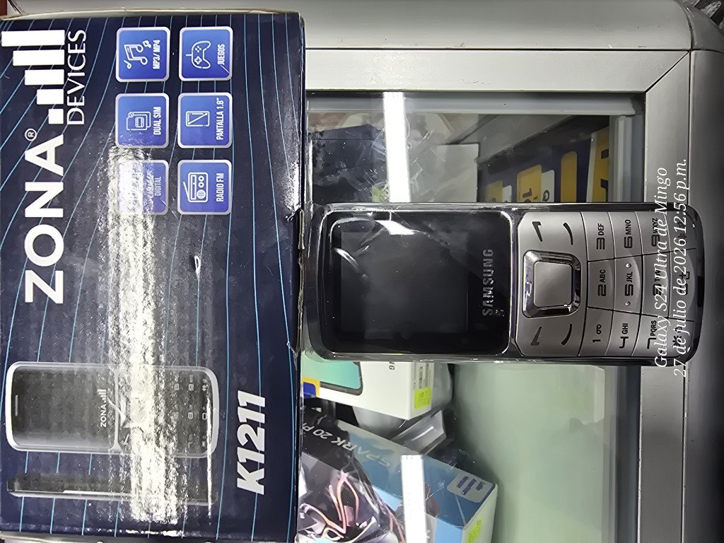 TELEFONO FRIJOLITO ZONA SAMSUNG K1211 LIB DUAL GRIS