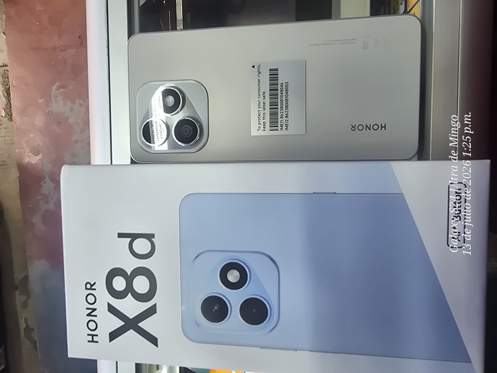 HONOR X8d blancoSMARTPHONE HONOR X8D LIB DUAL GRIS 256×8+8(16)