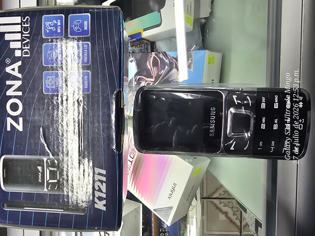 TELEFONO FRIJOLITO ZONA SAMSUNG K1211 LIB DUAL NEGRO⚫️