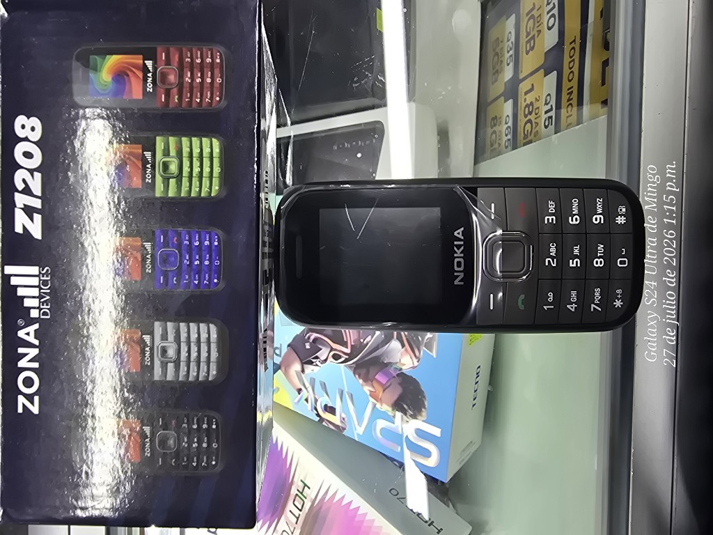 TELEFONO FRIJOLITO ZONA NOKIA Z1208 LIB DUAL GRIS/NEGRO