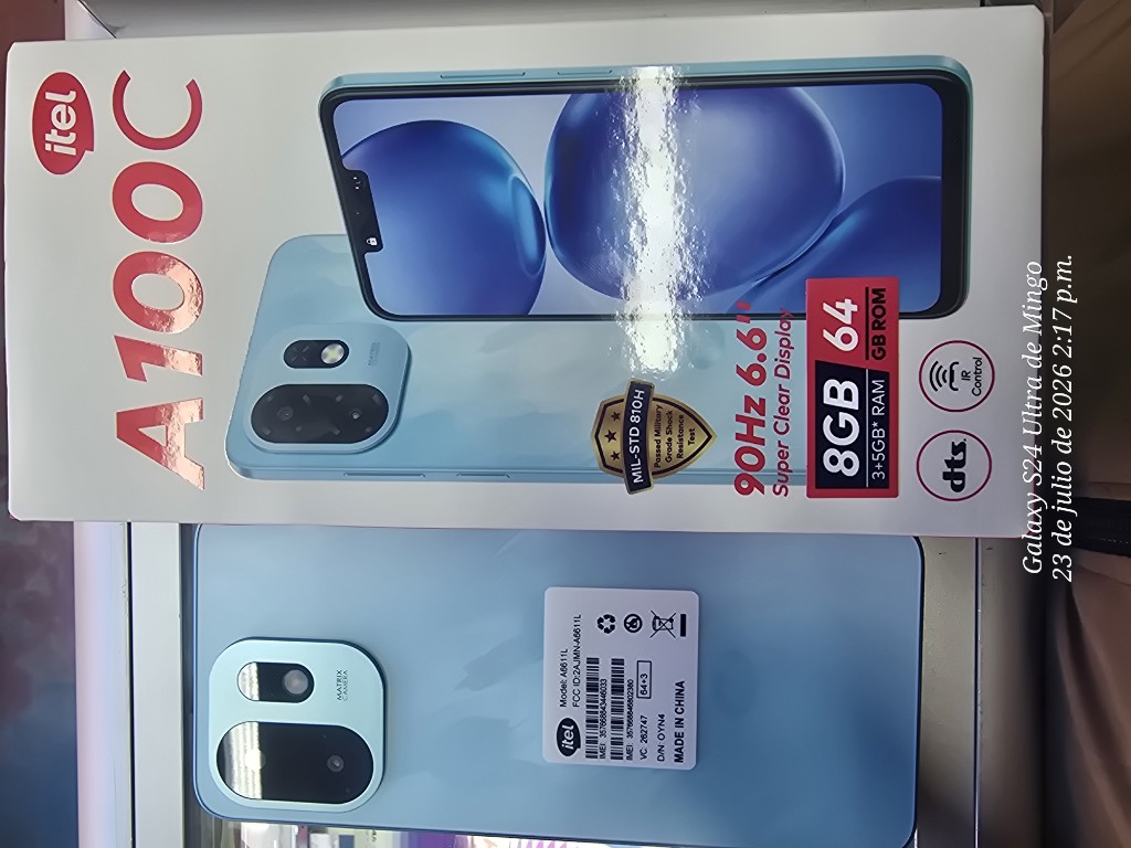 TELEFONO SMARTPHONE ITEL A100C LIB DUAL CELESTE 64×3+5