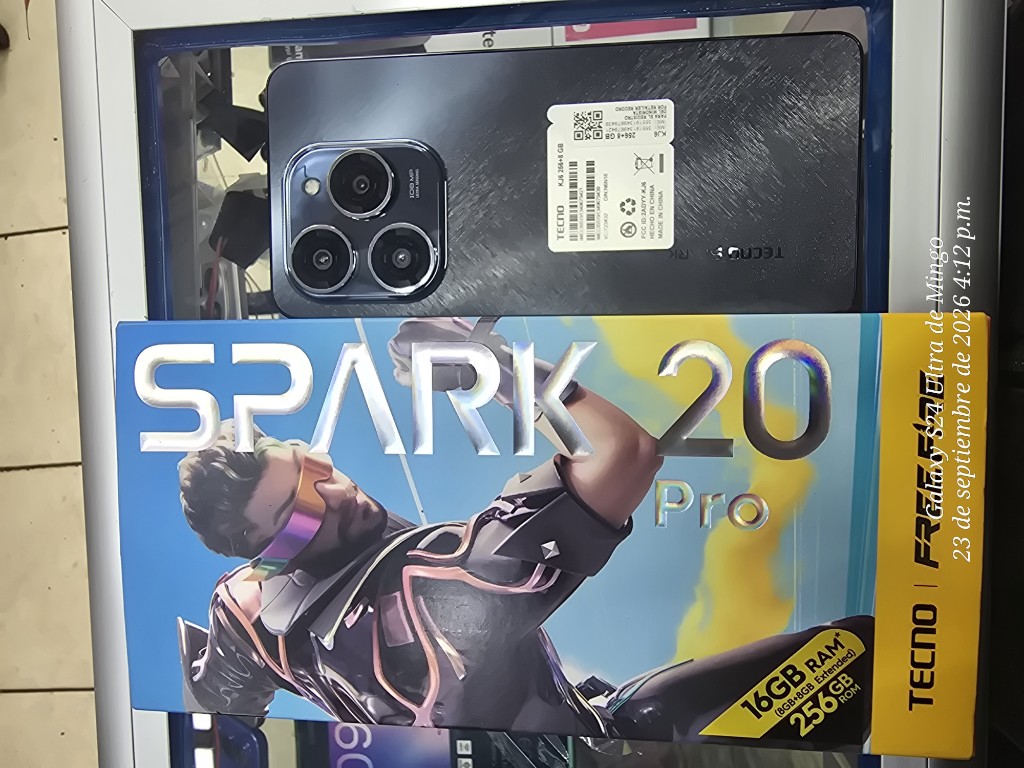 TELEFONO SMARTPHONE TECNO SPARK 20 PRO LIB DUAL NEGRO 256×8+8
