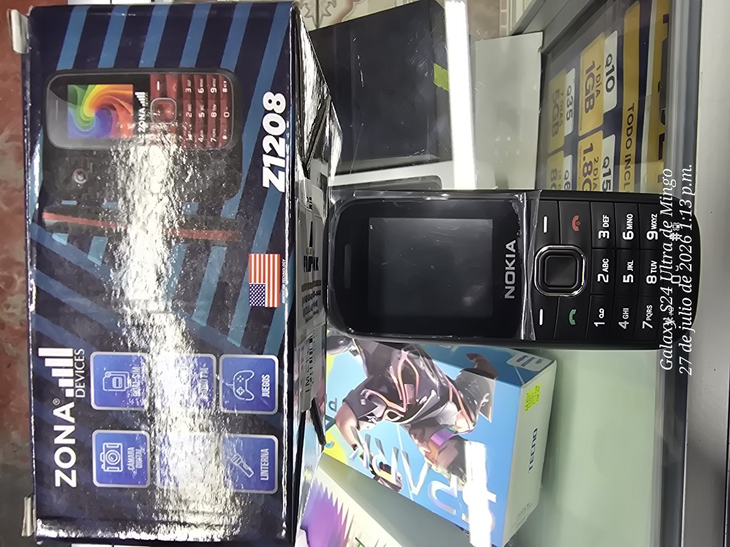 TELEFONO FRIJOLITO ZONA NOKIA Z1208 LIB DUAL NEGRO