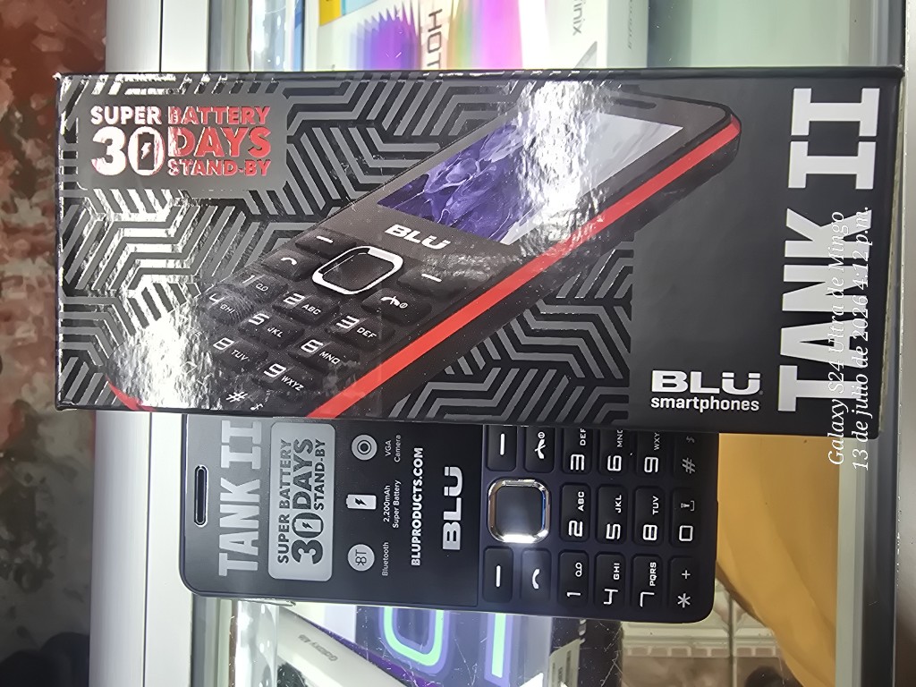 TELEFONO FRIJOLITO BLU TANK II ORI LIB DUAL AZUL