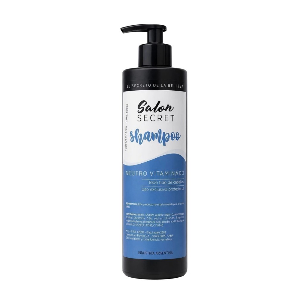 S.s. Shampoo neutro vitamínico x 500cc.
