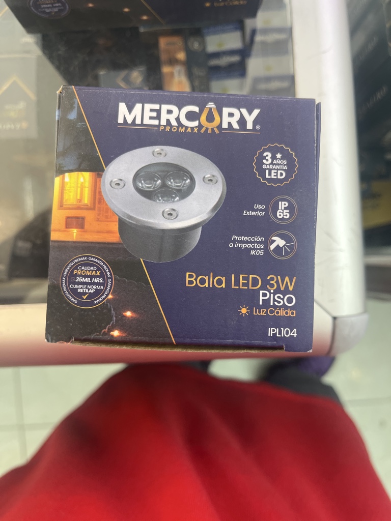 BALA LED PISO 3W SATIN CALIDA MERCURY IPL104