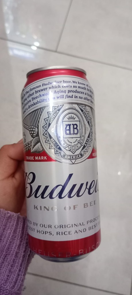 CERVEZA BUDWEISER 473CM