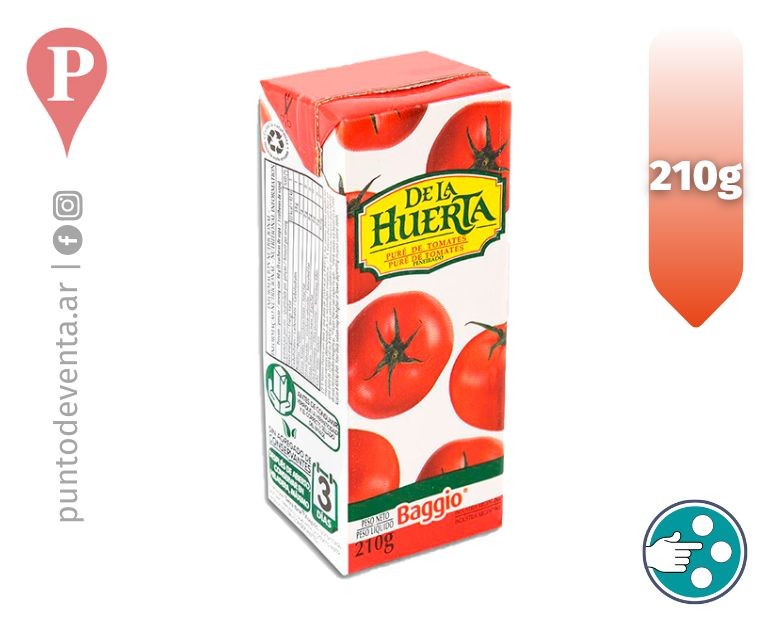 PURE DE TOMATE DE LA HUERTA 210gr