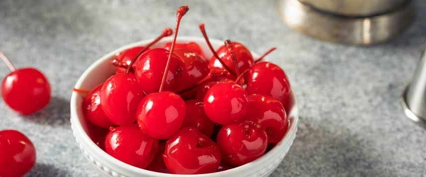 Cerezas marrasquino rojas