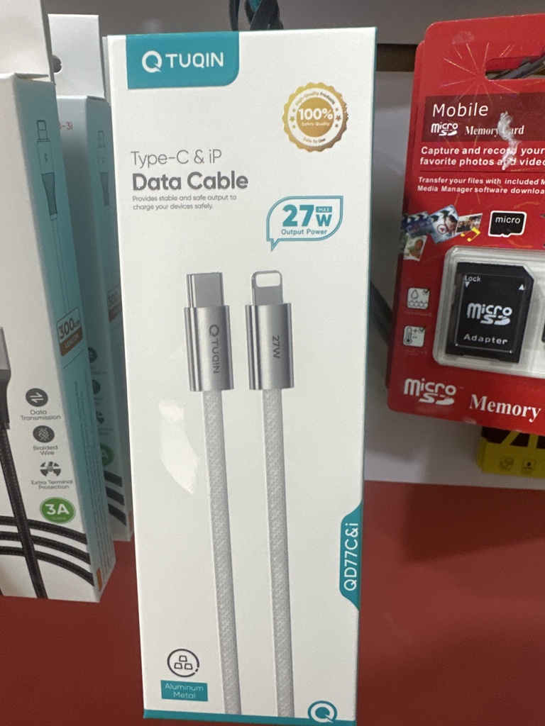 CABLE CARGA RAPIDA TIPO C IPHONE 27 W