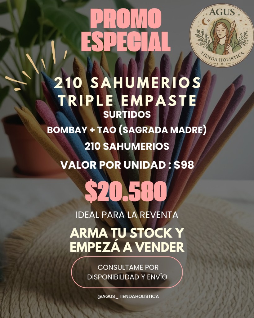 Promo especial 210 sahumerios