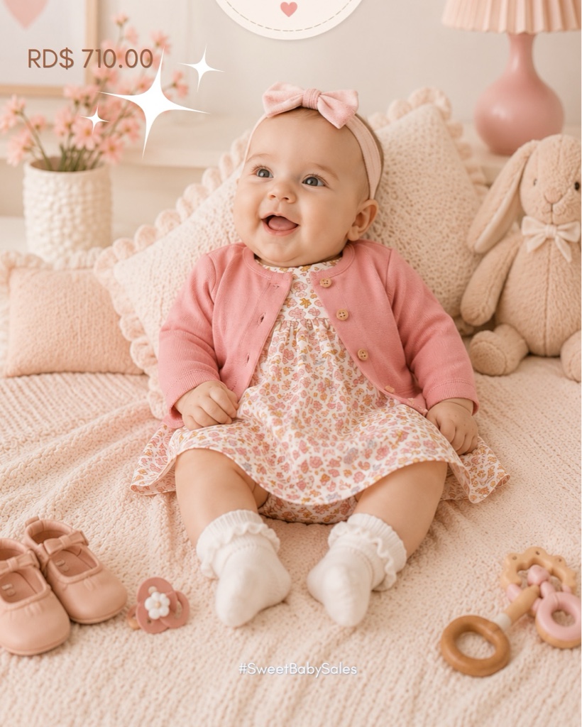 Set 2 piezas Girls 3M | Floreado | Body + Blusa