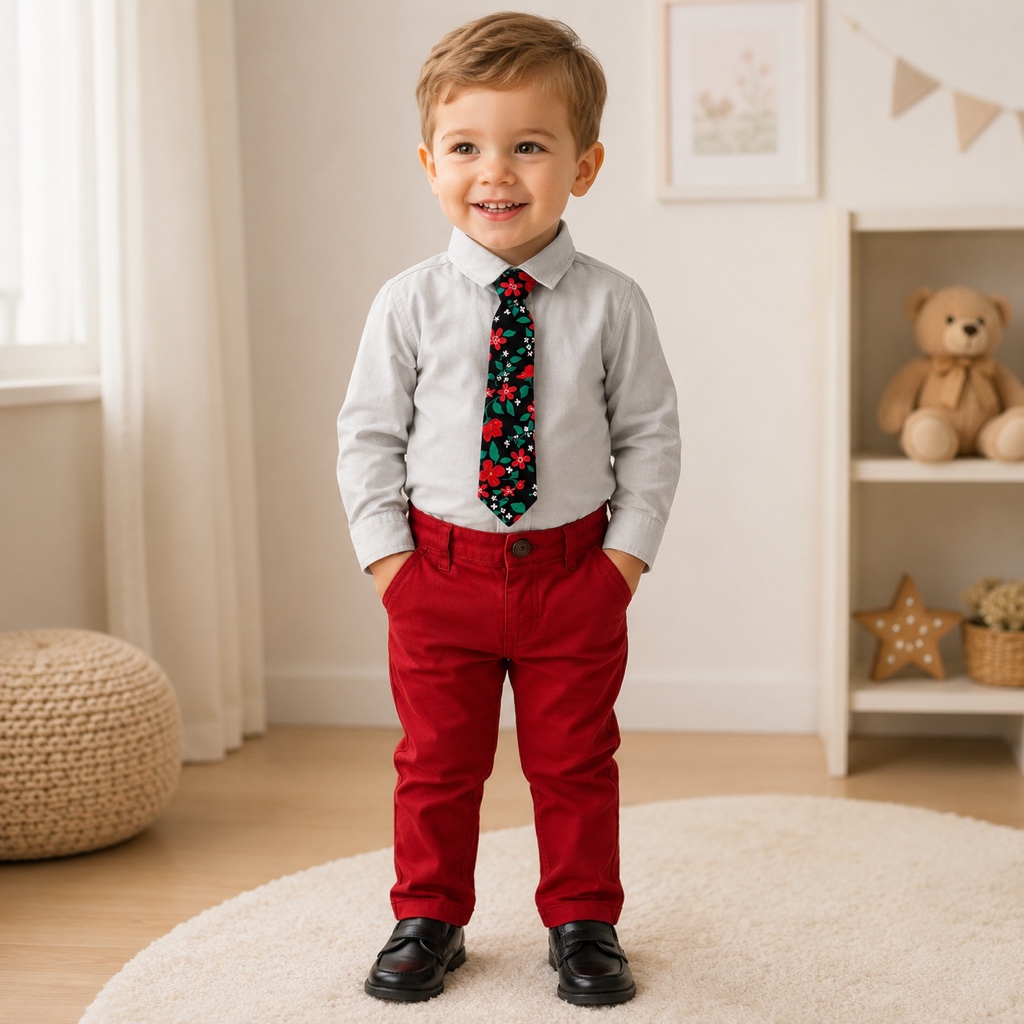 Set camisa, pantalón y corbata Janie & Jack