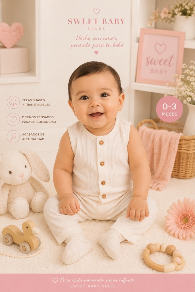 JumpSuit 3M + Media Crema