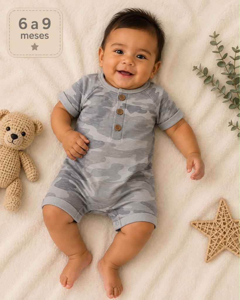 Bodysuit Gris Militar