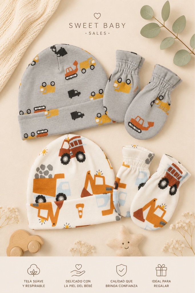 Set 2 Gorro + Guantes