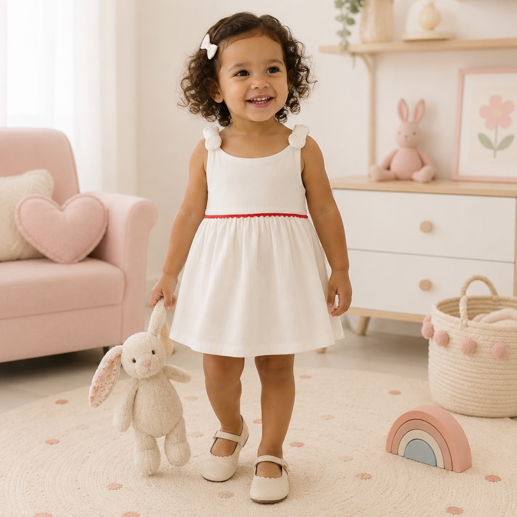 Vestido Carters Blanco - 2T