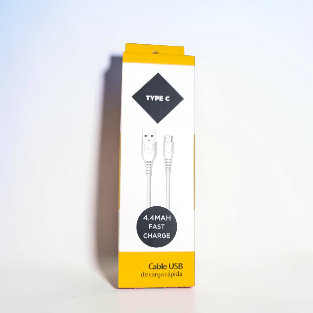 CABLE USB A TIPO C CARGA RAPIDA 4.4 MAH