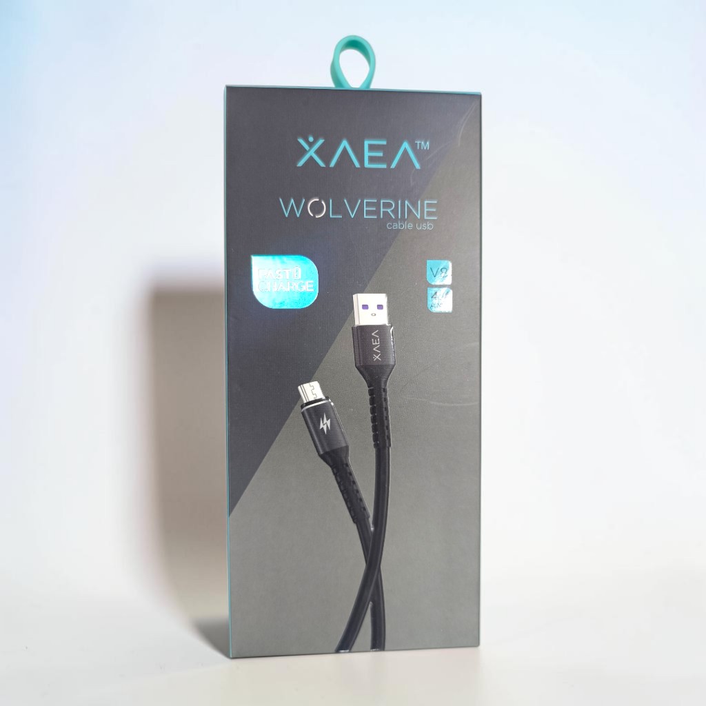 CABLE XAEA WOLVERINE MICRO USB CARGA RÁPIDA 4.4 AMP
