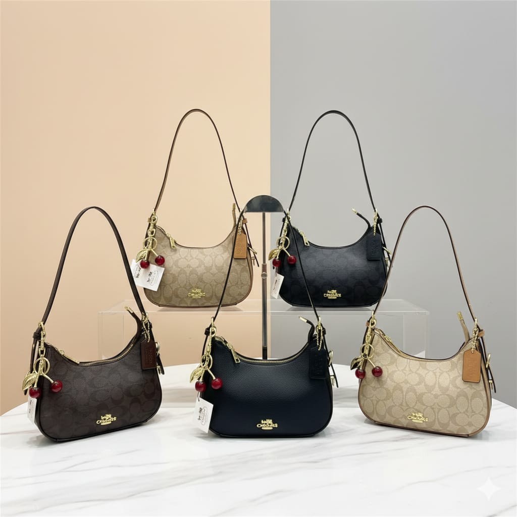 Bolso coach cereza