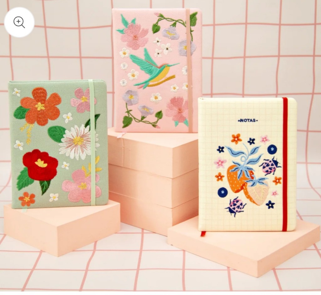 LIBRETAS A5 BORDADAS LOMO