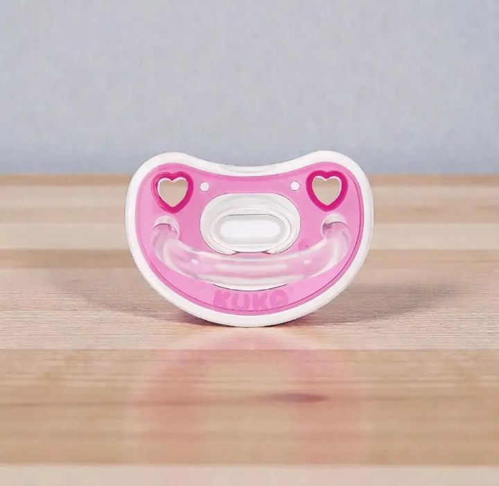 CHUPETE SILICONA ROSA KUKA CON PROTECTOR