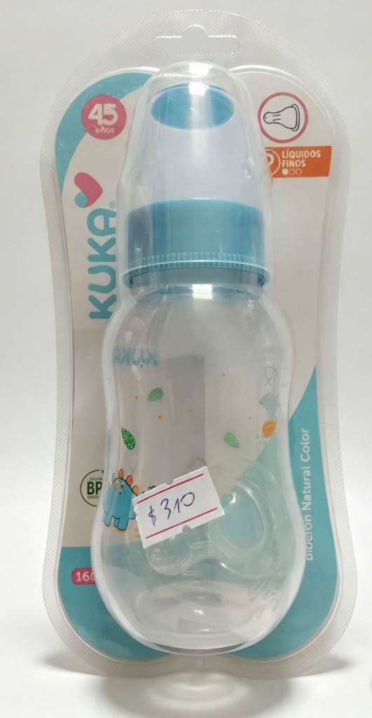 MAMADERA KUKA CELESTE 160 ML FLUJO LENTO