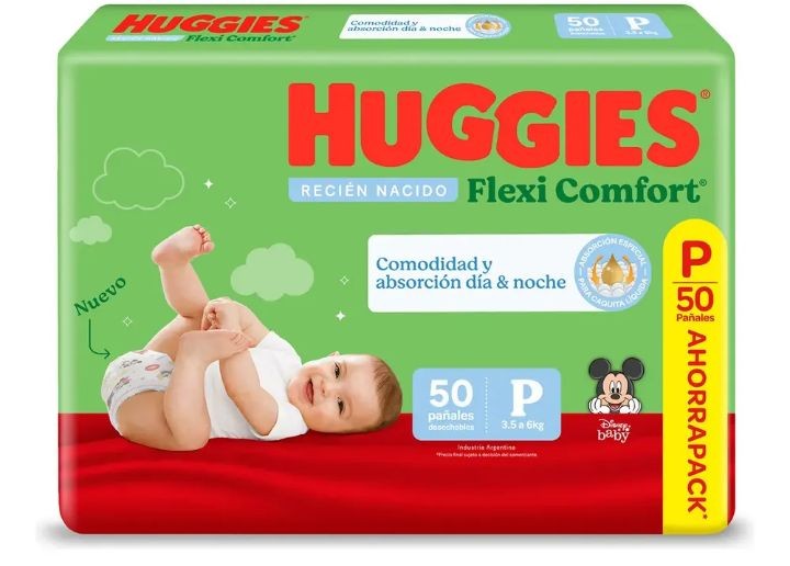 Huggies Pañales Flexi por 50