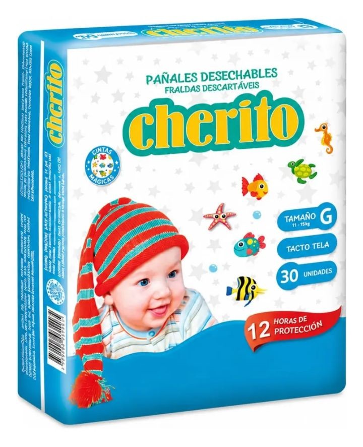Cherito Pañales G 30 uni