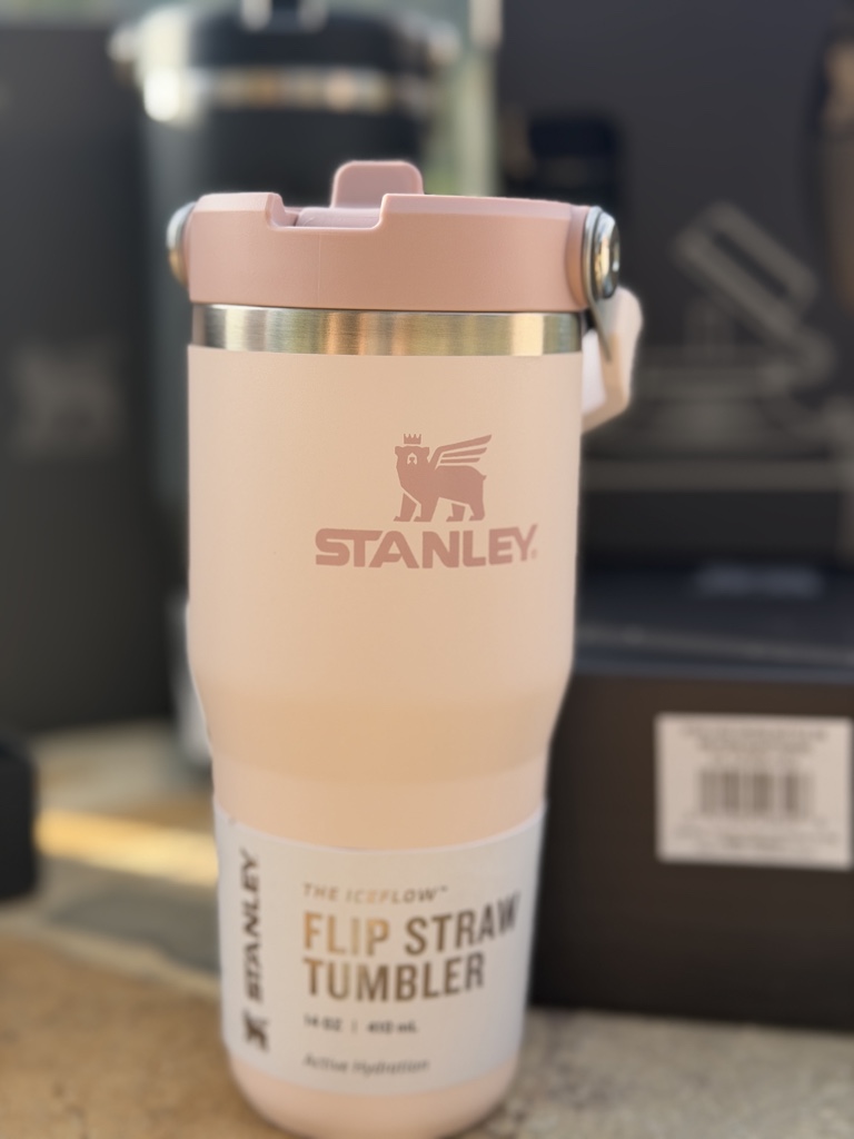 Stanley IceFlow 2.0 - Vaso con pajita, 14 onzas, cuarzo rosa 414ML