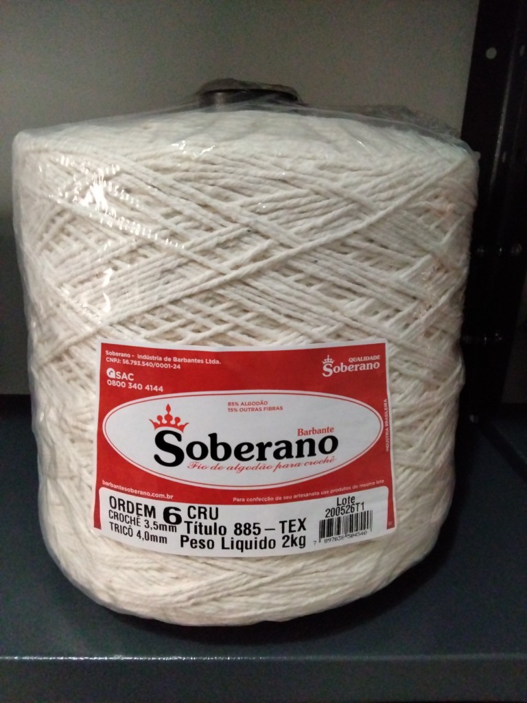 Barbante eco Brasil cru 2k