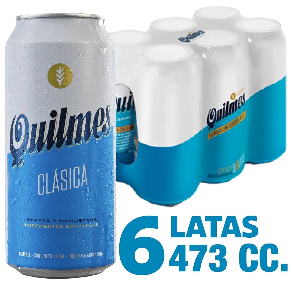 Quilmes Clasica 473cc 6 latas