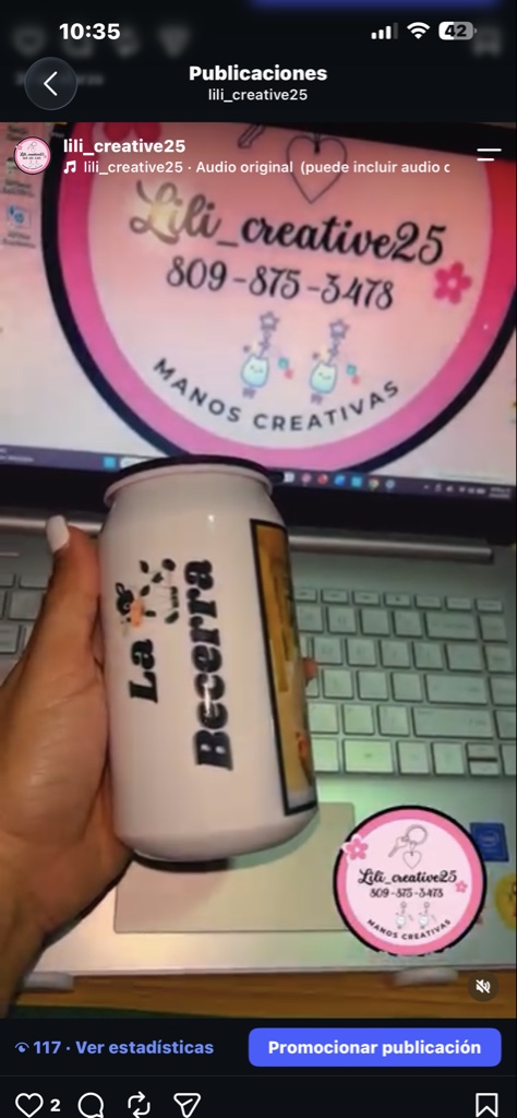 Lata de cola personalizada