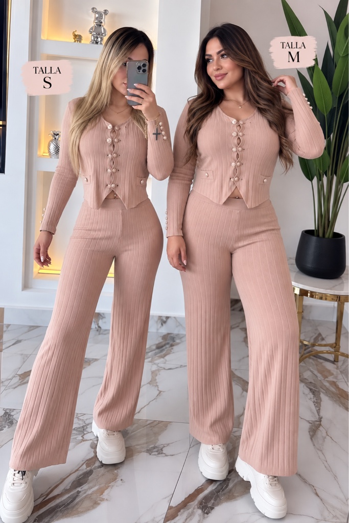 Conjunto 3 piezas  hilo elasticado