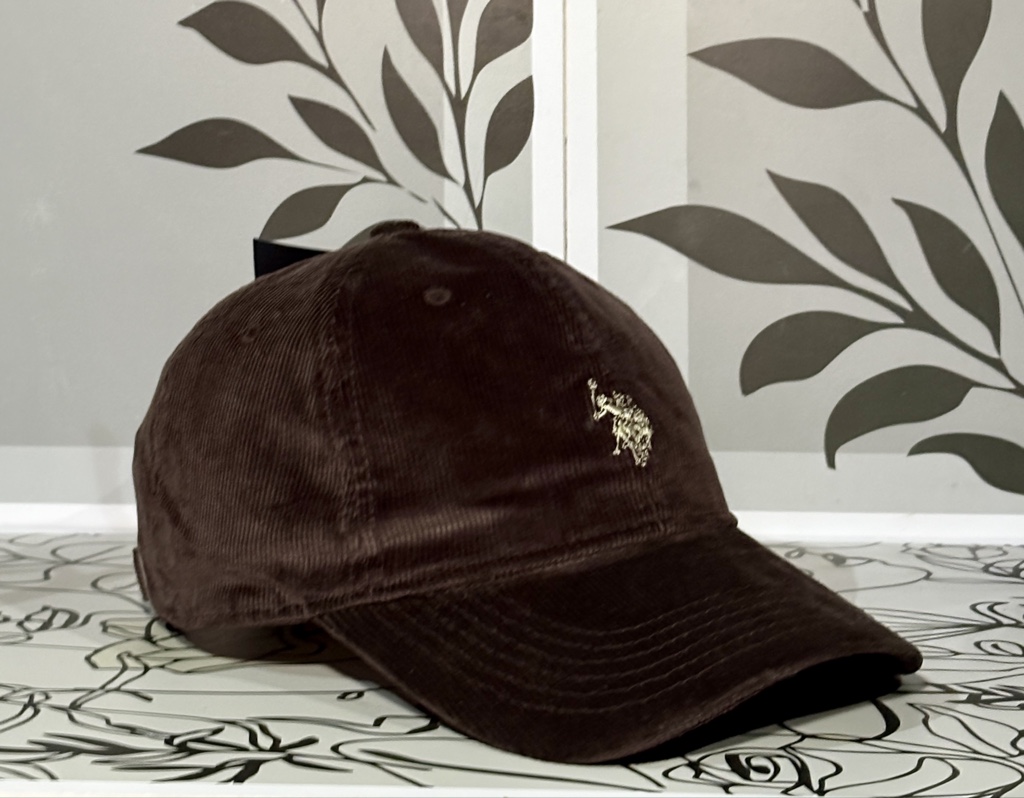 Gorro US POLO terciopelo marrón