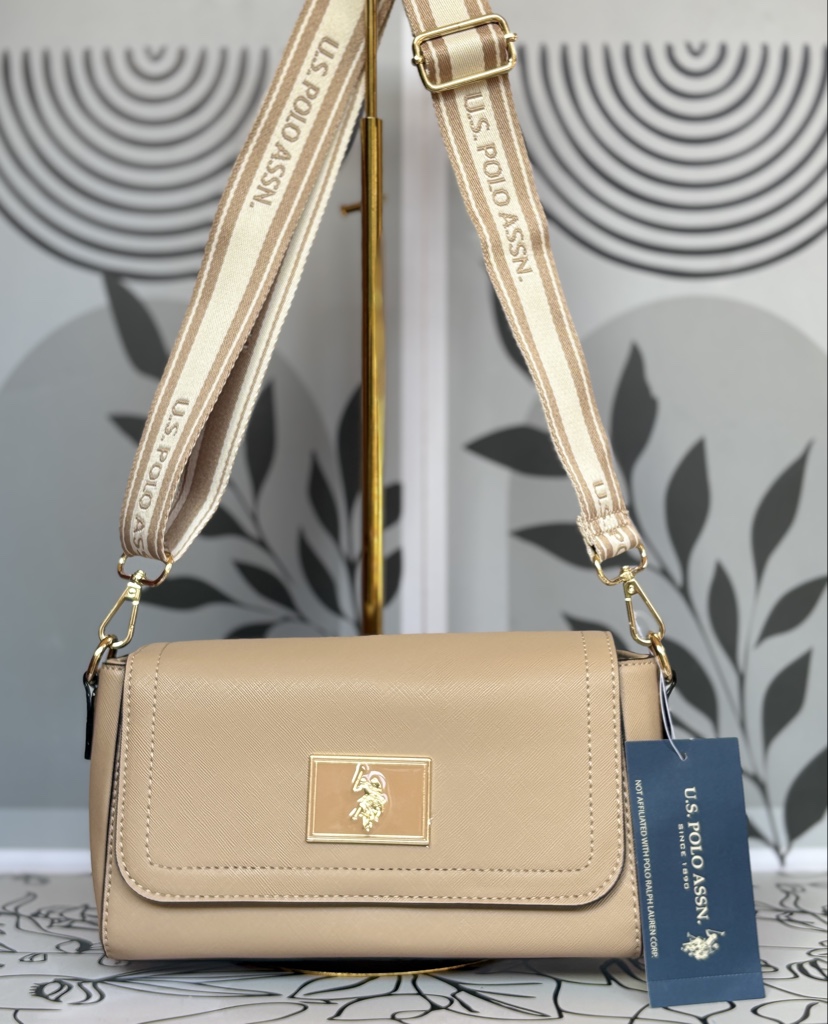 shoulder bag// Crossbody US POLO beige