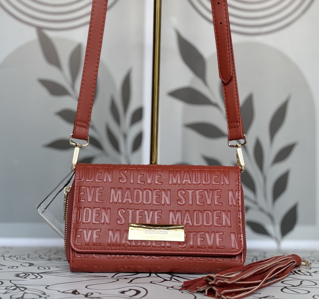 Crossbody Monogramiado color ocre SM