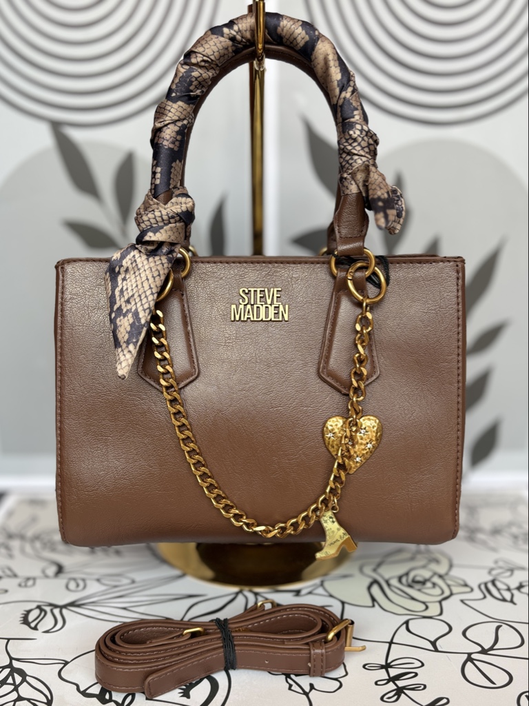 Bolso de mano SM marrón