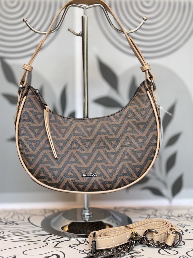 shoulder bag Aldo beige/marron