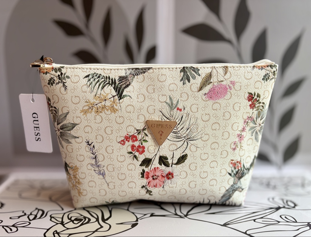 GUESS neceser floral crema