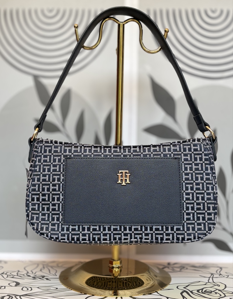 shoulder bag TH azul clásica