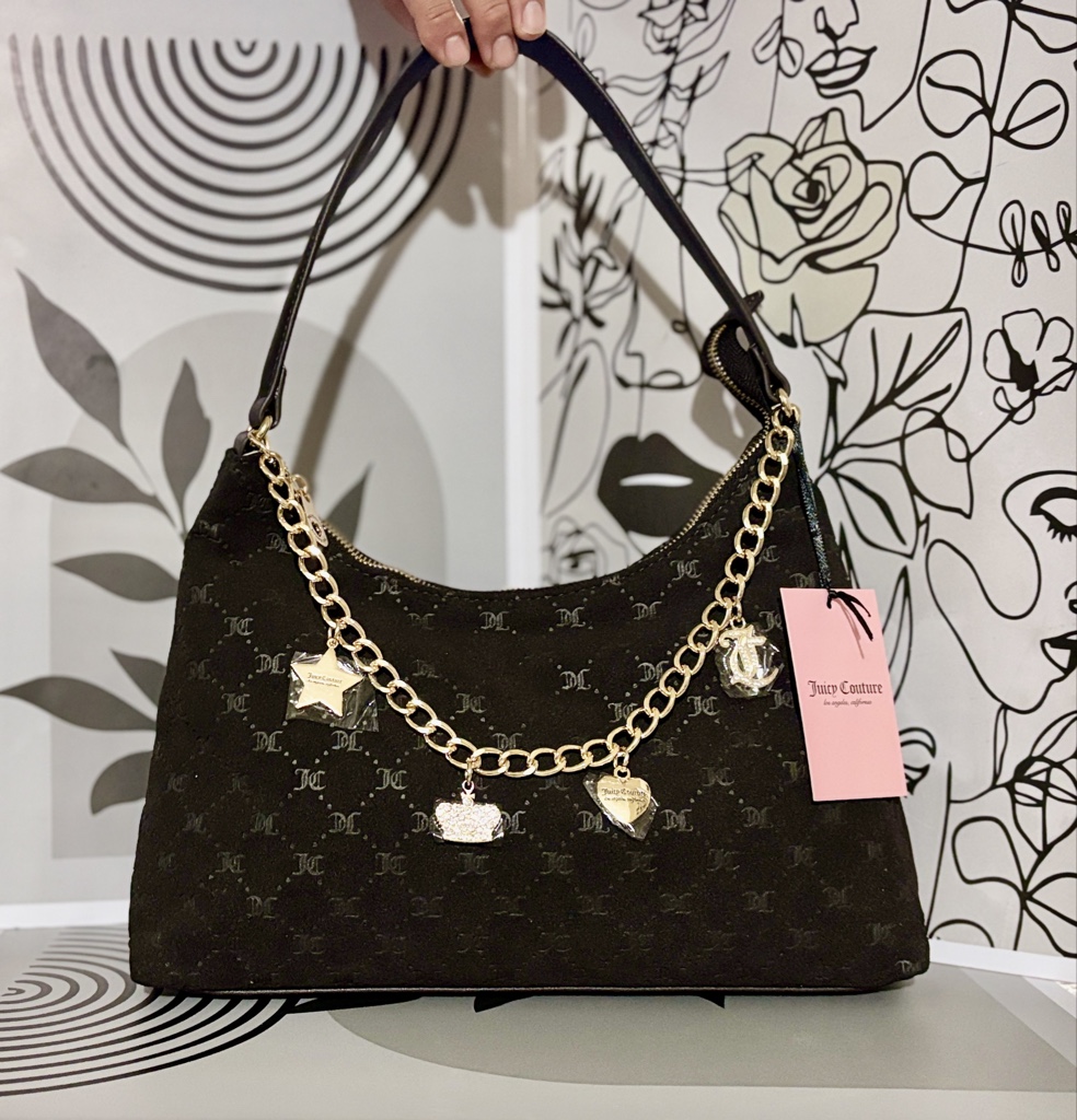 Bolso de hombro negro JC