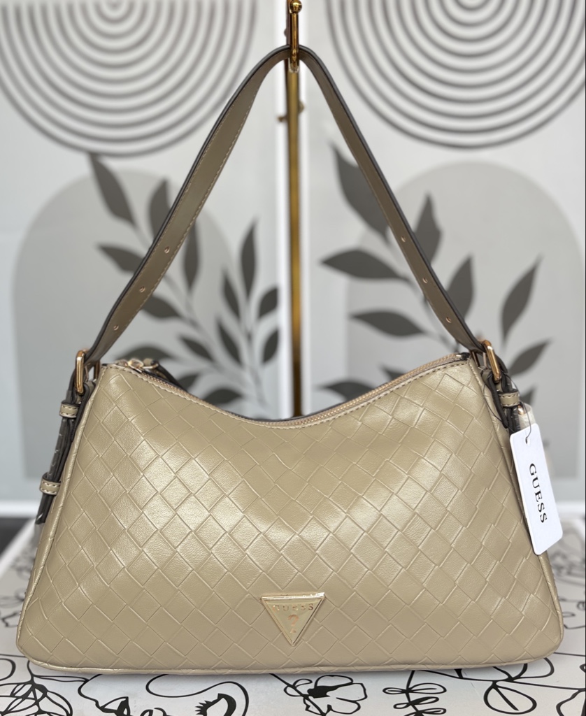 Bolso de hombro Guess verde olivo