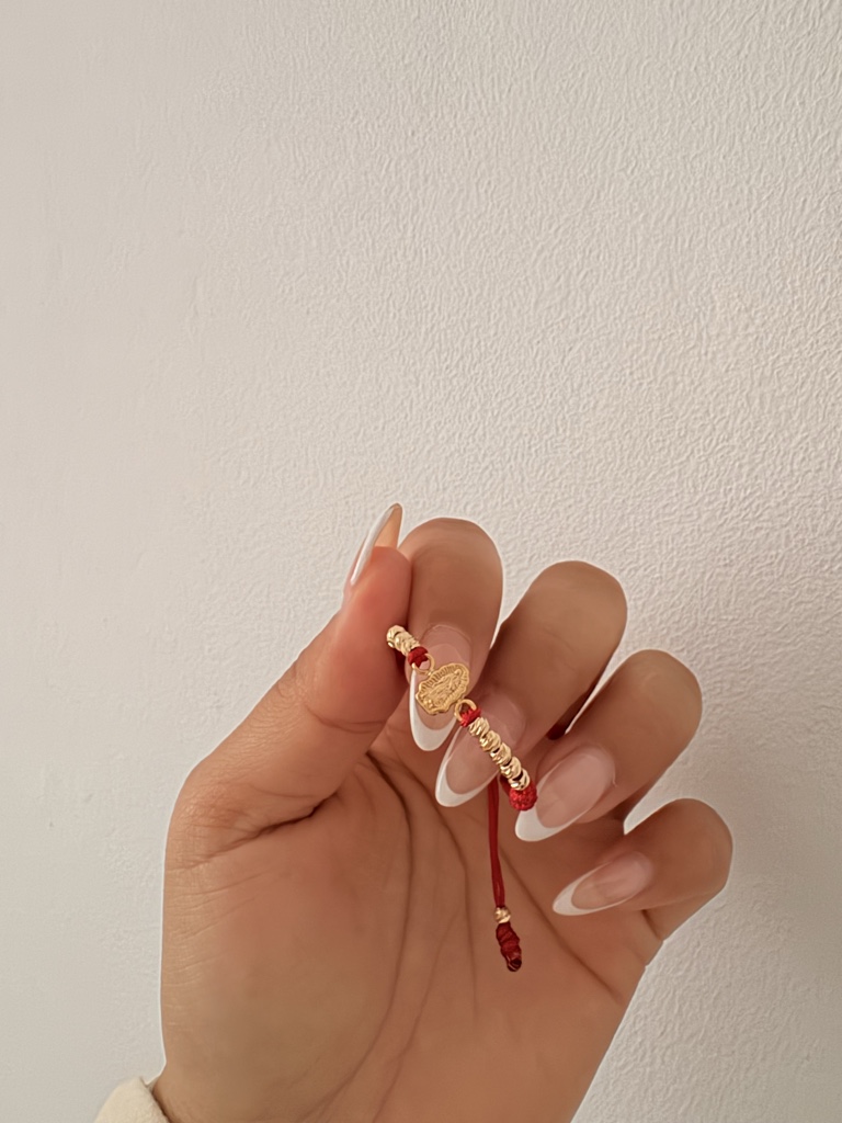 Pulsera Tejida centro virgen 12 Balines para Bebé