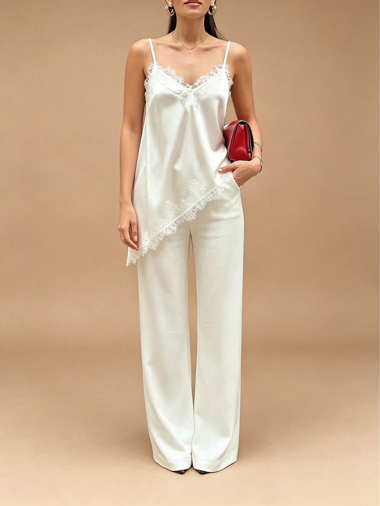 Blusa blanca encaje